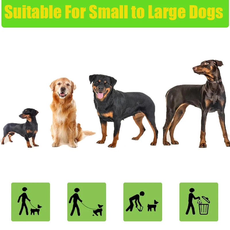 EPI Biodegradable Dog Poop Bags Lavender Scented Pet Poop Bags with Holder Extra Thick Leakproof Dog Poop Bags with Dispenser