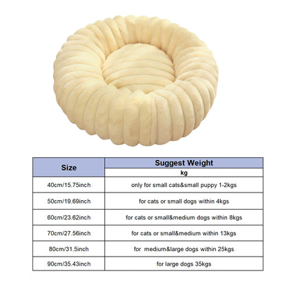 Round Anti Anxiety/ Calming Puppy Dog Bed